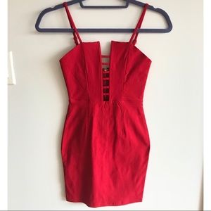 Red hot mini dress
